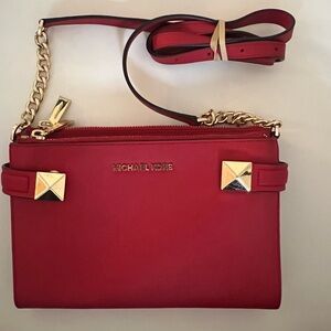 Michael Kors Red Crossbody Bag